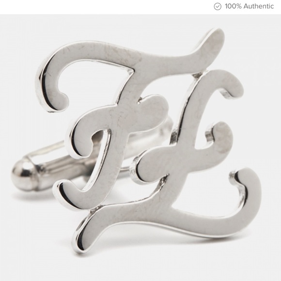 Fendi FF Karligraphy Cuff Links - Picture 4 of 4